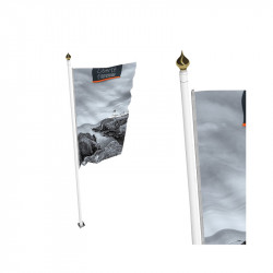 Mât en aluminium 8 m porte drapeau