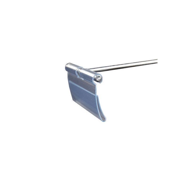 Porte étiquette magnétique avec bristol et protection PVC Longueur 1m  Largeur 30mm
