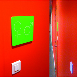 Réalisation de plaques de portes de signalétique intérieure