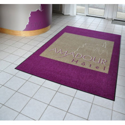 Réalisation de tapis publicitaire imprimés