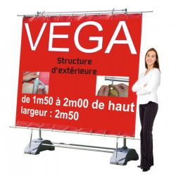 Réalisation d'un mur d'image sur structure autoportante