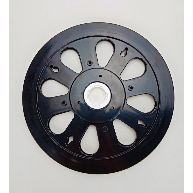 Plateau tournant en plastique noir Ø215mm #VAC9880