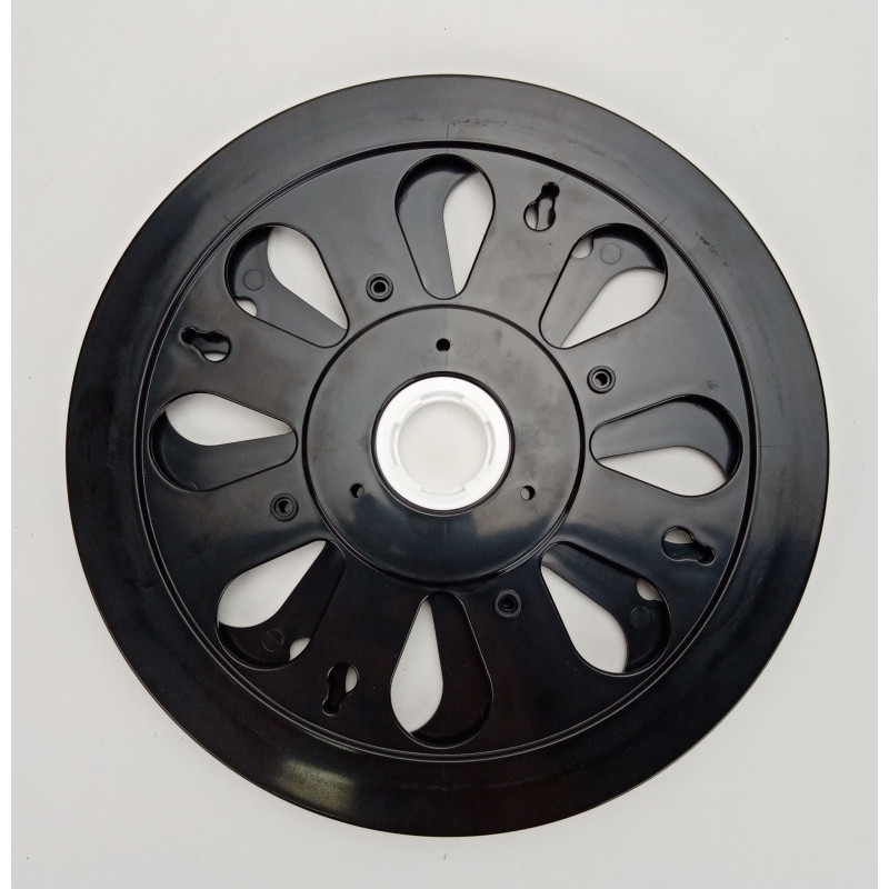 Plateau tournant en plastique noir Ø215mm #VAC9880
