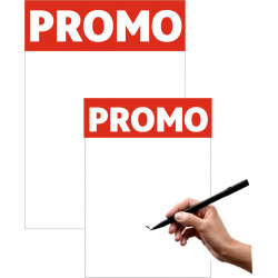 Affiche prix "Promo" PLV