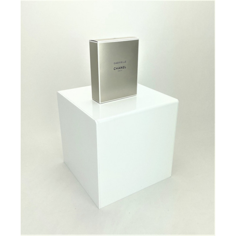 Cube présentoir en acrylique blanc