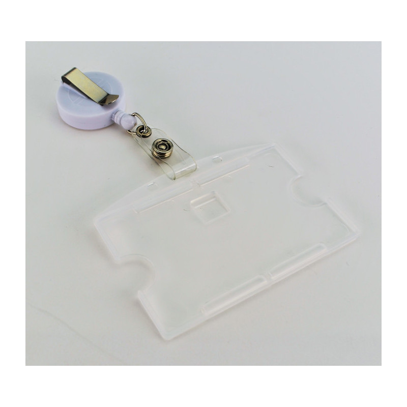 Badge porte carte avec fil enrouleur