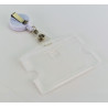 Badge porte carte avec fil enrouleur