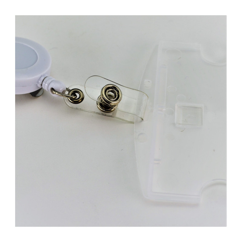 Badge porte carte avec fil enrouleur