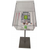 Photo Porte-brochures avec couvercle sur pied #VPB0611