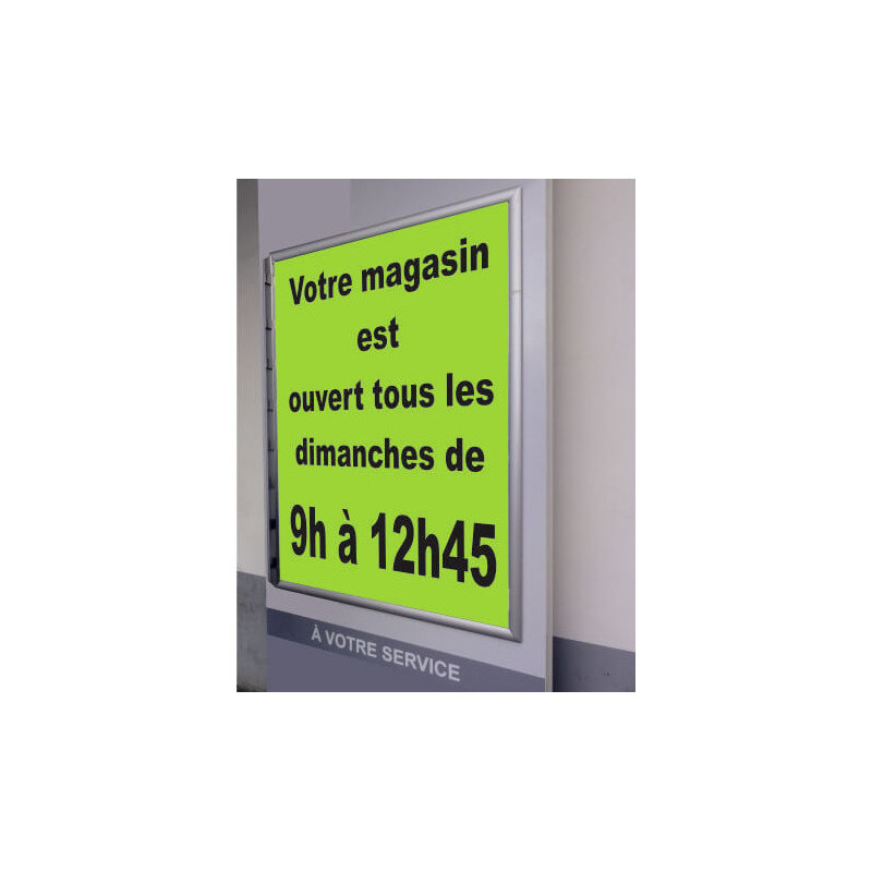Cadre clippant pour affiche sur façade #VPE6571