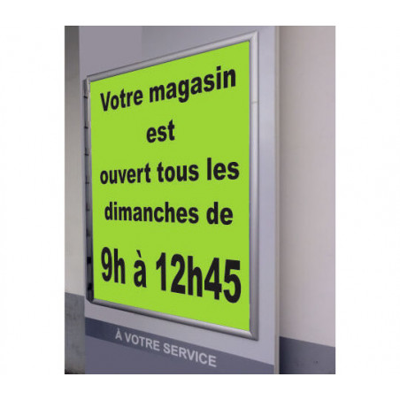 Cadre clippant pour affiche sur façade #VPE6571