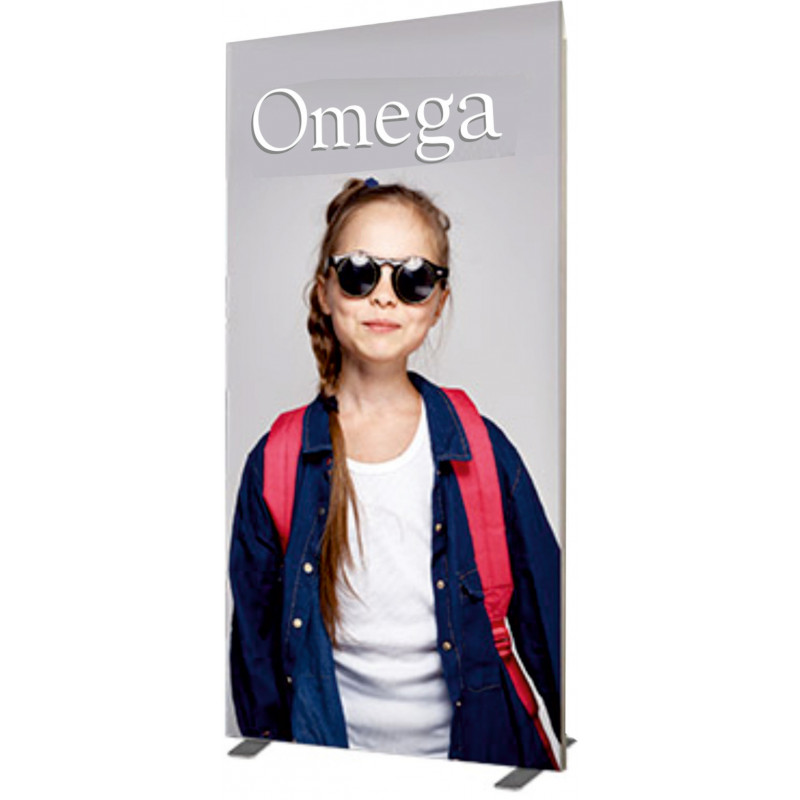 Mur d'image vertical sur pied de Salon, photo avec exemple de visuel 2