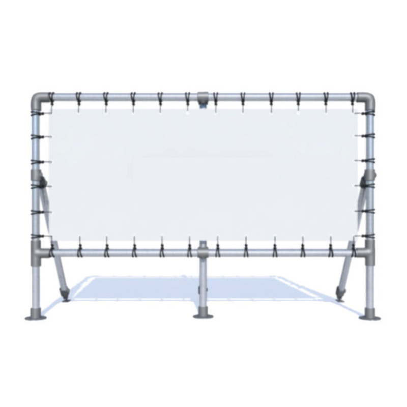 face avant du Cadre pour Banderole sur pied à sceller Calico'Tub - Ht Sol 50cm #MB6801
