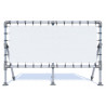face avant du Cadre pour Banderole sur pied à sceller Calico'Tub - Ht Sol 50cm #MB6801