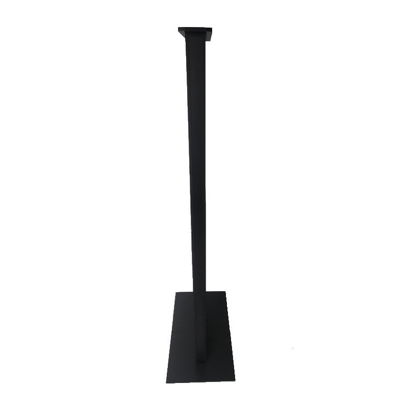 Totem signalétique d'intérieur Recto/Verso PVC noir, vue de côté