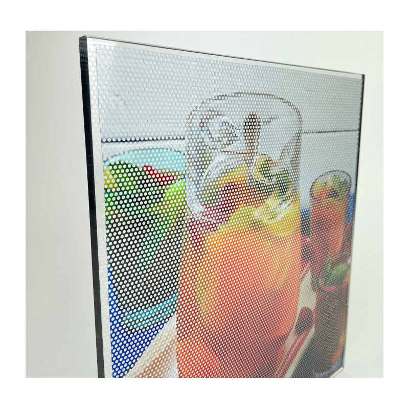 impression numérique adhésif micro perforé #PI0061