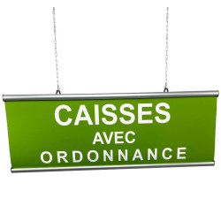 panneau suspendu directionnel