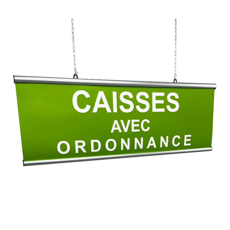 panneau directionnel de plafond