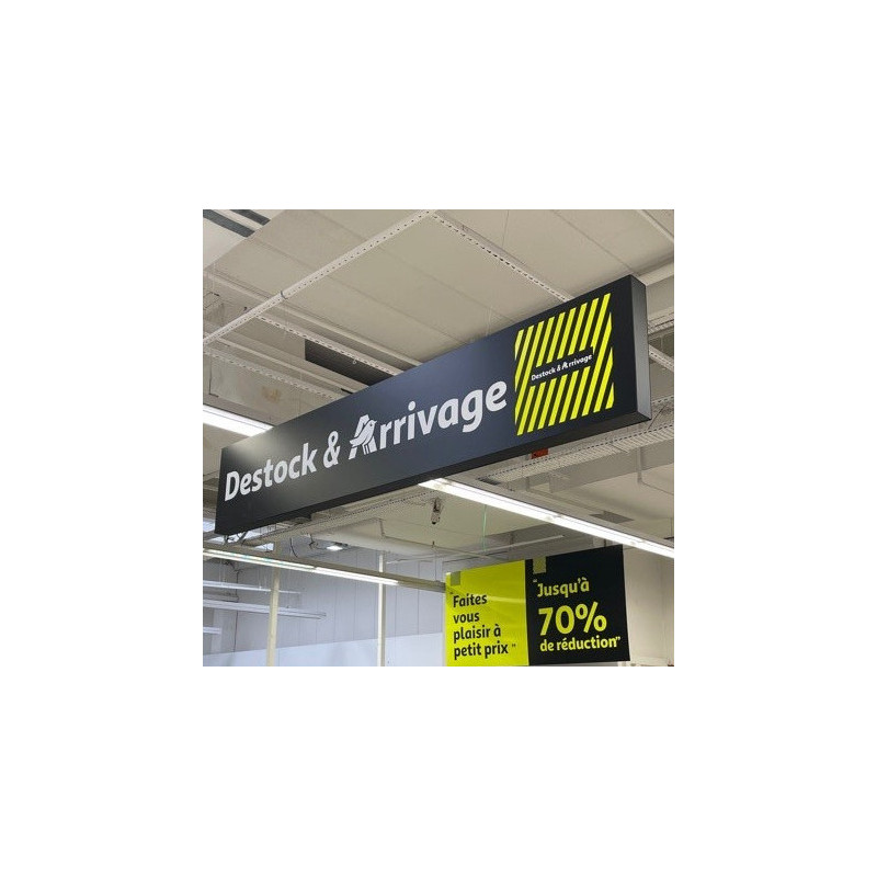 Caisson de signalétique pour PLV Plafond #DP0201