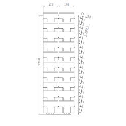 Grille PKT20 pour cartes 125 x 175 mm - PK31 / PK41
