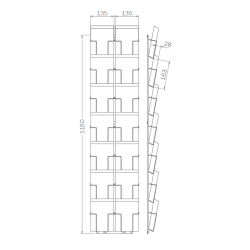 Grille G14 pour cartes 125 x 176mm - PK31/PK41/GK41
