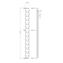 Grille d'angle MKL12/90 - PK41, PK31, GK41