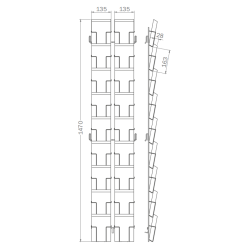 Grille B18GK pour cartes 125x176mm - Stylo 4