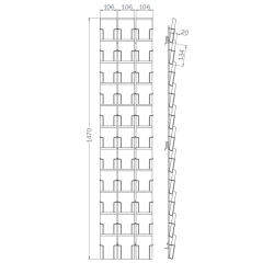 Grille B33PK pour cartes 105 x 148mm - Stylo4