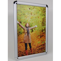 Porte-affiche cadre clippant sur pied - Incliné - A4 - 210 x 297 mm -  Hauteur totale 1346 mm