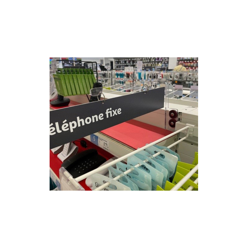 Potence séparateur horizontal gondole basse #VAP0501