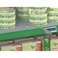 Réalisation Potence de suspension transparente pour PLV magasin