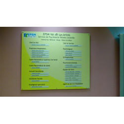 Réalisation Panneau Synoptique mural Signalétique