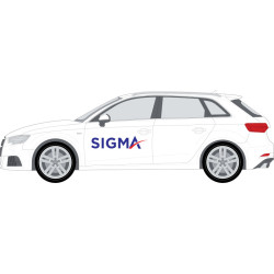 Marquage Voiture Taille M : Golf / 307 / A3 / X2...