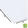 Plaque de PVC blanc rigide à impression 100 x 50cm