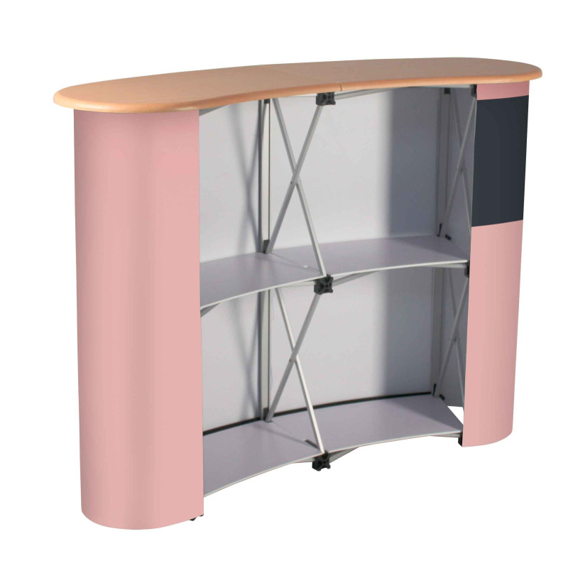 Comptoir stand Line'Wall courbe personnalisé