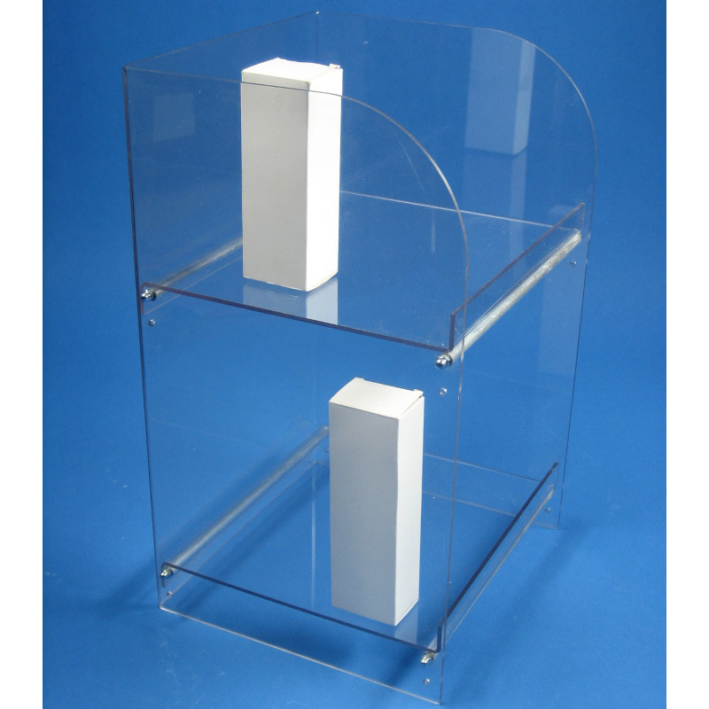 présentoir transparent 2 niveaux #VMB0011