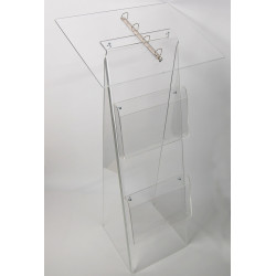 présentoir pupitre plexi transparent porte brochure #VPB0625