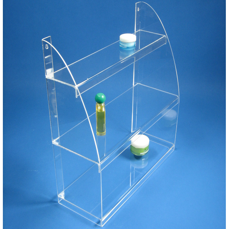 Étagère plexiglas 1/4 lune #VMB8121