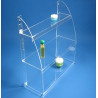 Étagère plexiglas 1/4 lune #VMB8121