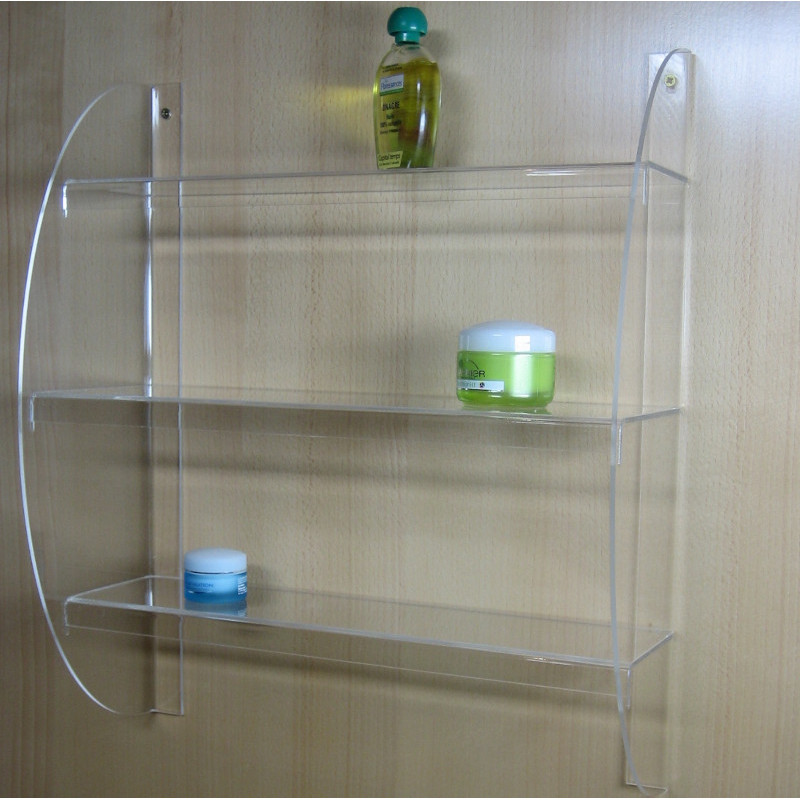 Étagère plexiglas 1/2 lune #VMB8131