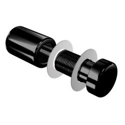 Fixation murale vissée noir