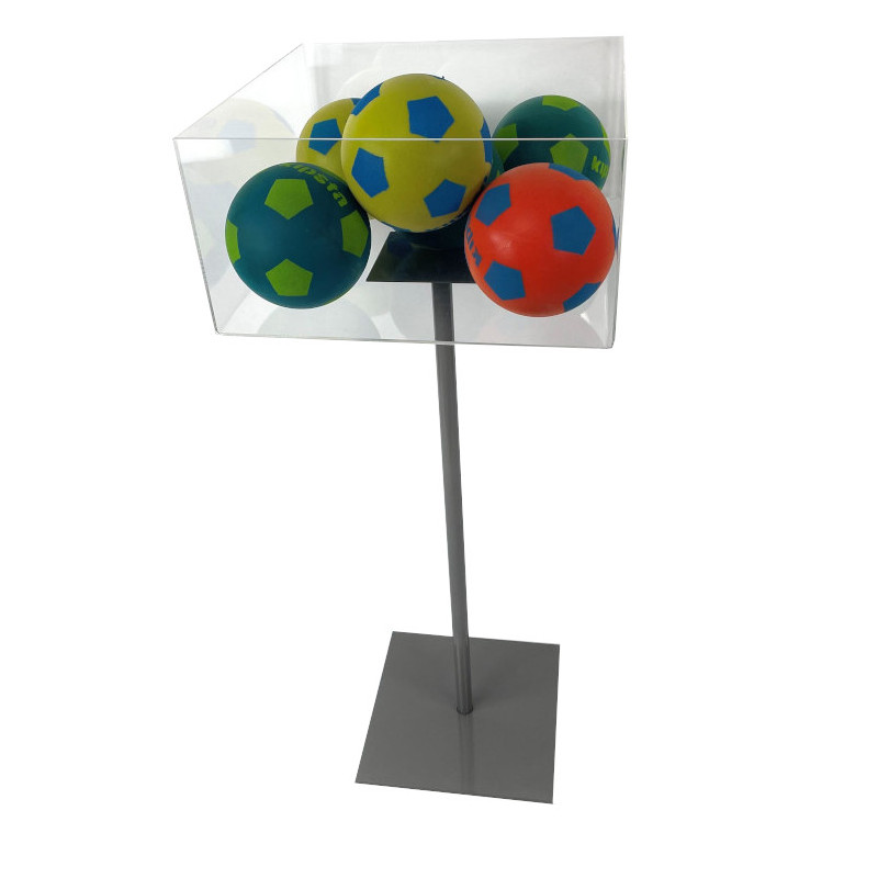 Bac soldeur carré sur pied, vue de haut