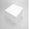 Cube présentoir plexiglas blanc 3