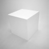 Cube présentoir plexiglas blanc 2