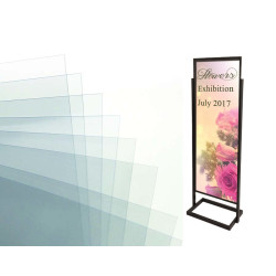 Film protection des visuels du porte affiche sur pied #MU0557P