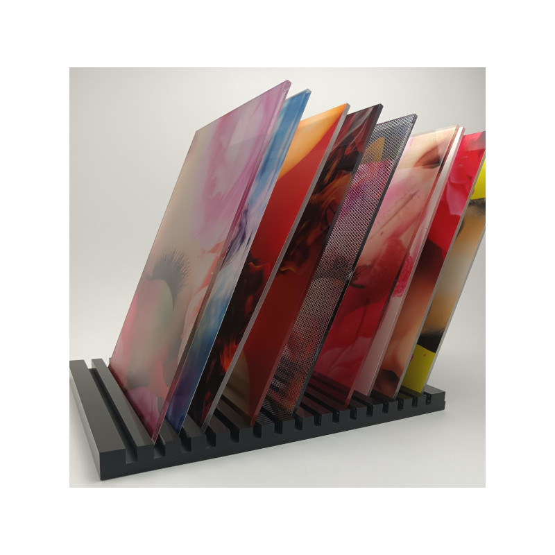 Support plexi porte échantillon