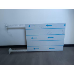 Enseigne drapeau avec déport de 40cm