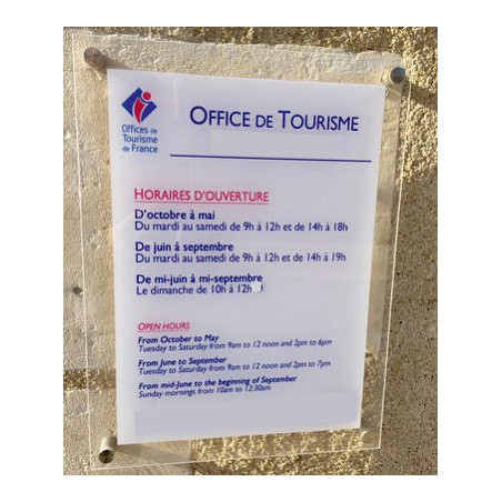 Panneau mural extérieur en Vitrophanie plexi 8mm Panneau mural extérieur en Vitrophanie plexi 8mm