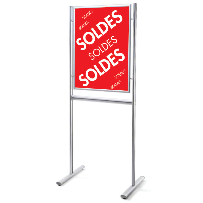 Porte affiche à Cadre clippant sur pied