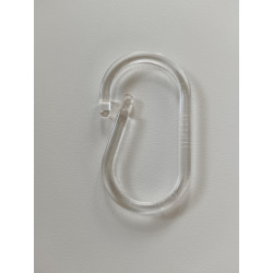 Anneau brisé plastique ovale transparent